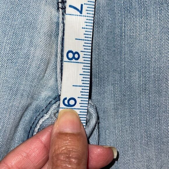 Hudson Womens Mid Rise Nico Super Skinny Distressed Ankle Jeans Light Wash Sz 27 - Picture 7 of 9